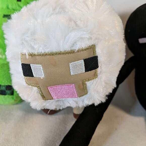 3 Minecraft Plush Lot Stuffed Toy Bunny Creeper Enderman Sheep Animal Mojang - Picture 2 of 11